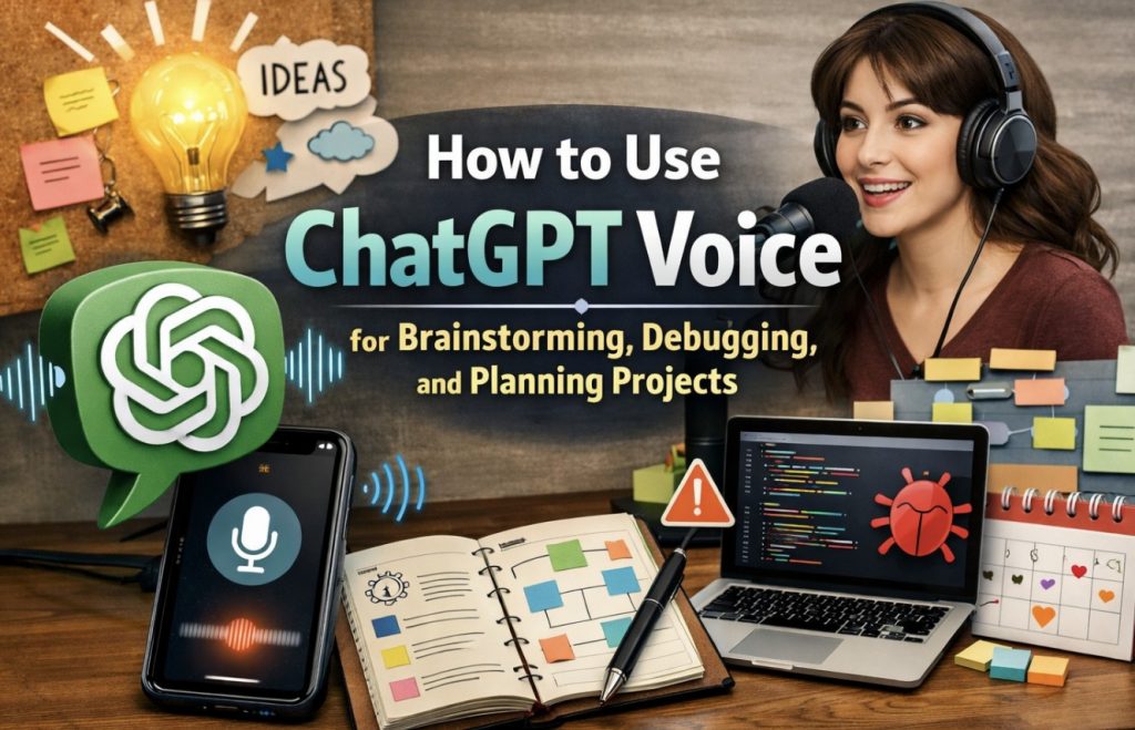 How to use ChatGPT voice for brainstorming, debugging, and planning projects