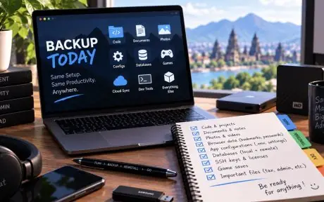 The developer’s backup checklist: what to save before wiping or reinstalling your machine
